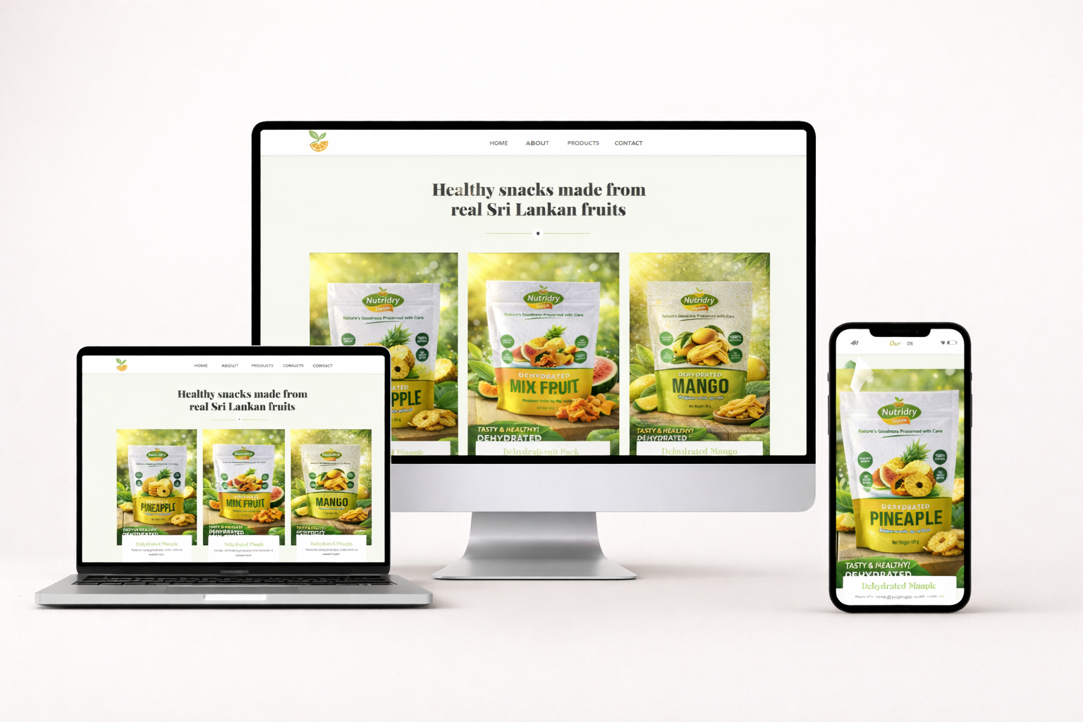 NutriDry Ceylon Website